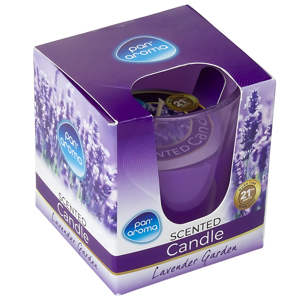 Pan Aroma Glass Candle Lavender Garden 85g