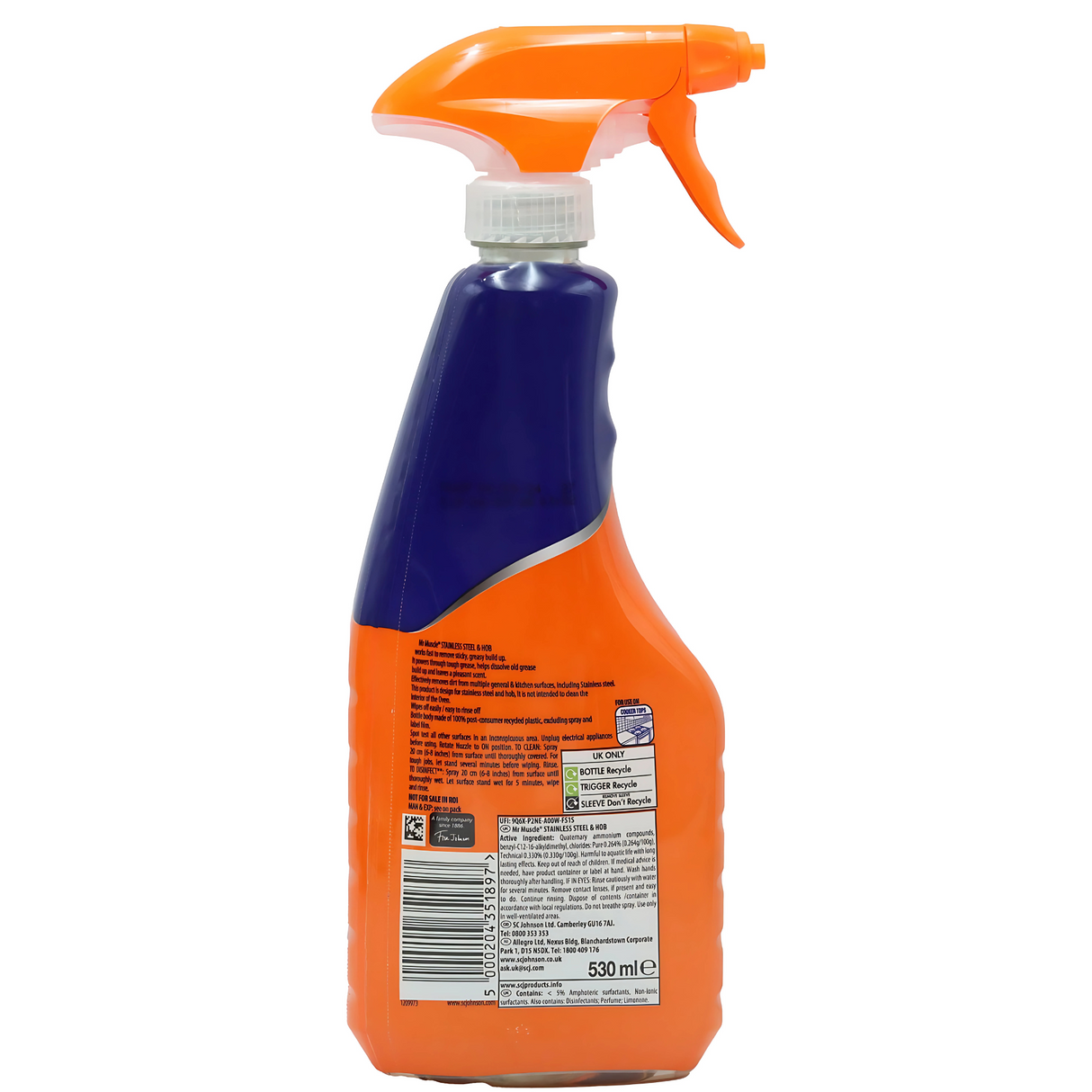 Mr Muscle Stainless Steel & Hob Spray 530ml