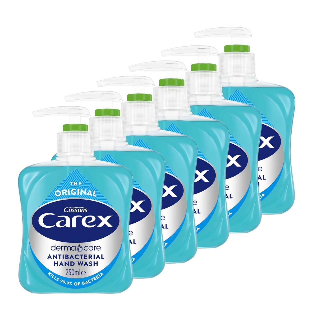 Carex Original Antibacterial Hand Wash 250ml | Pack of 6