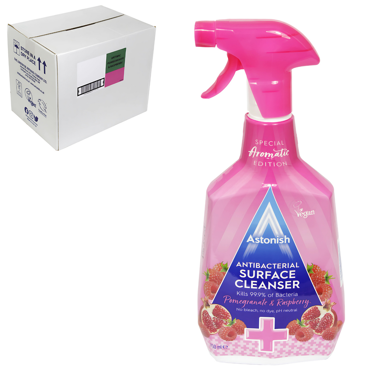 Astonish Antibacterial Surface Cleanser Pomegranate & Raspberry 750ml | Pack of 12