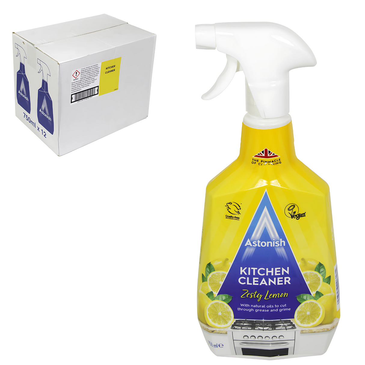 Astonish Kitchen Cleaner Zesty Lemon 750ml | Pack of 12