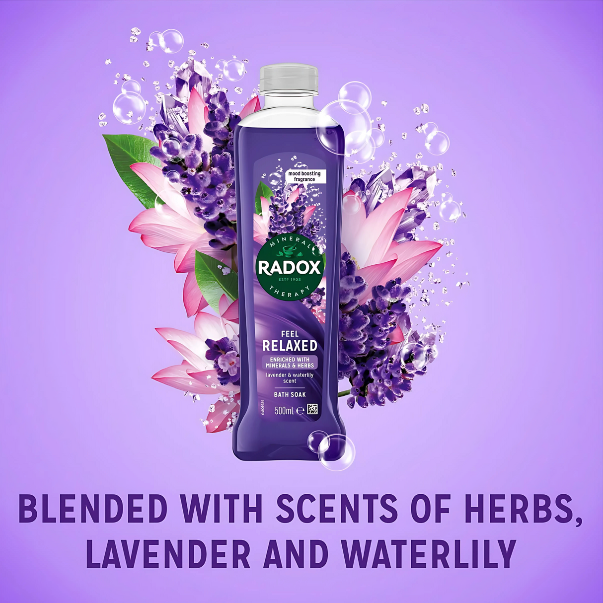 Radox Feel Relaxed Liquid Bath Soak 500ml | Pack of 6