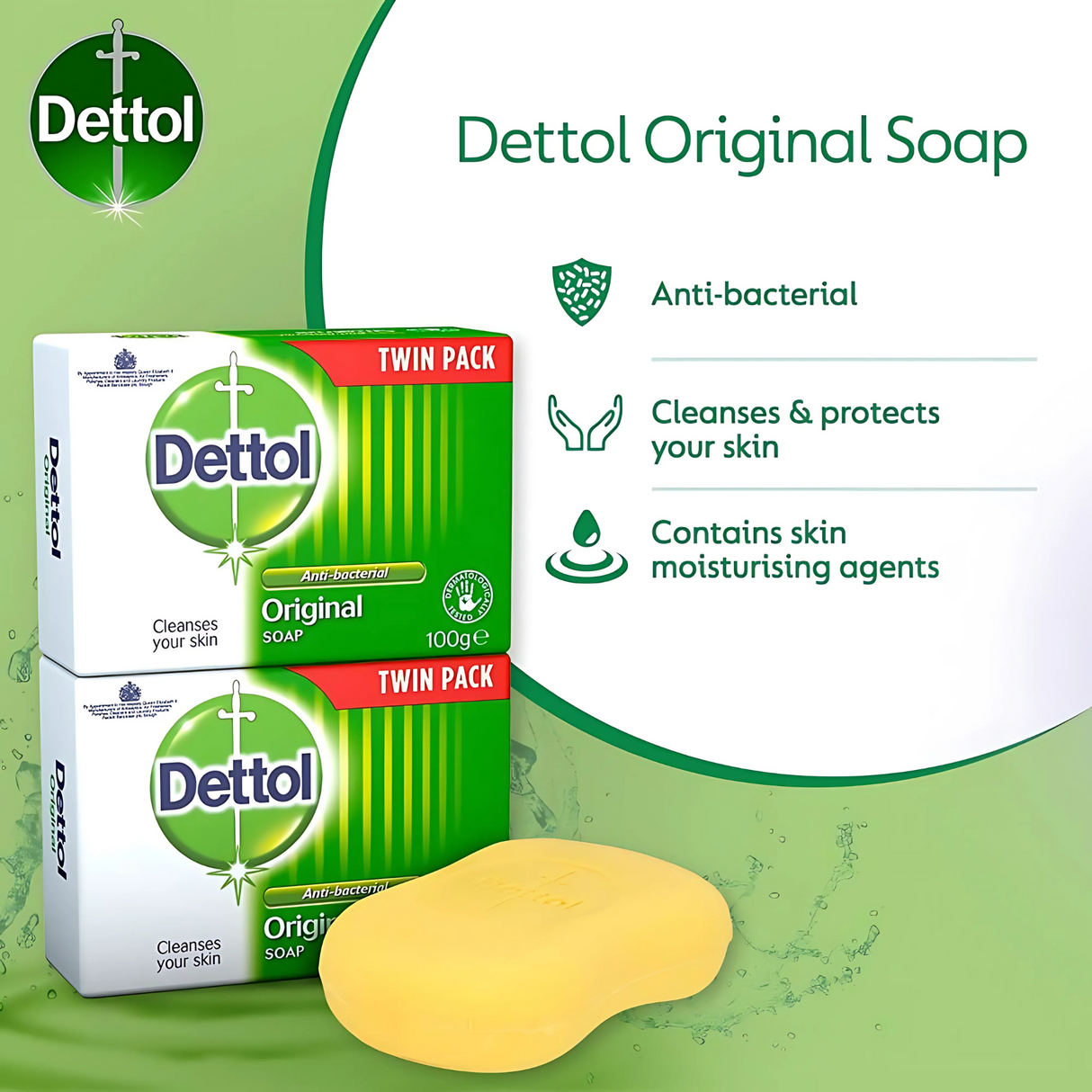 Dettol Antibacterial Original Soap 100g | Pack of 12