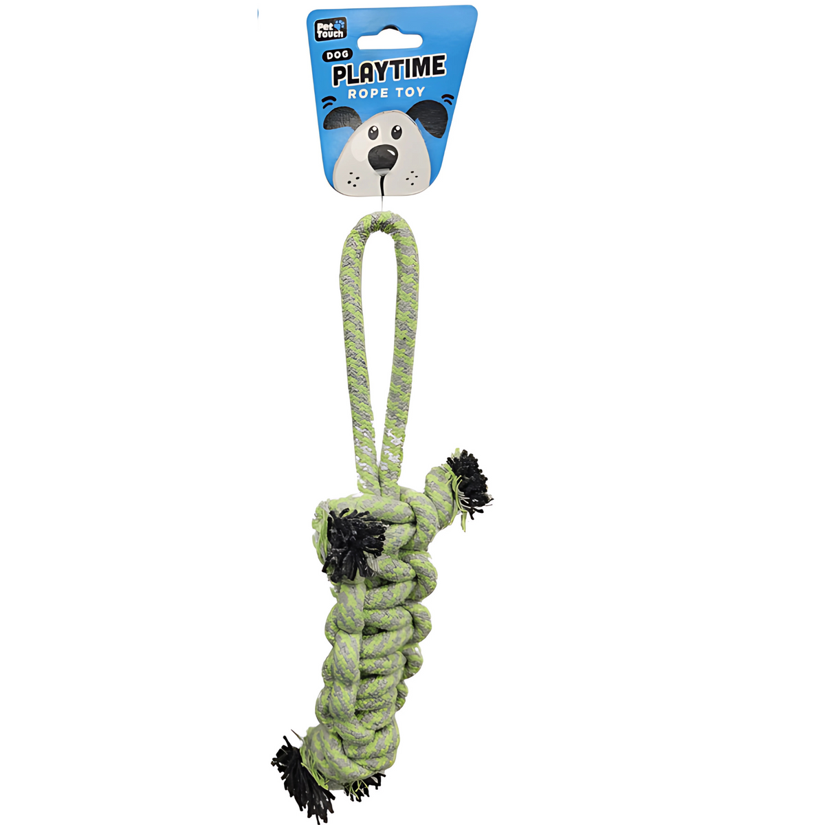 Pet Touch Assorted Braided Rope with Handle Dog Toy(HT8410)