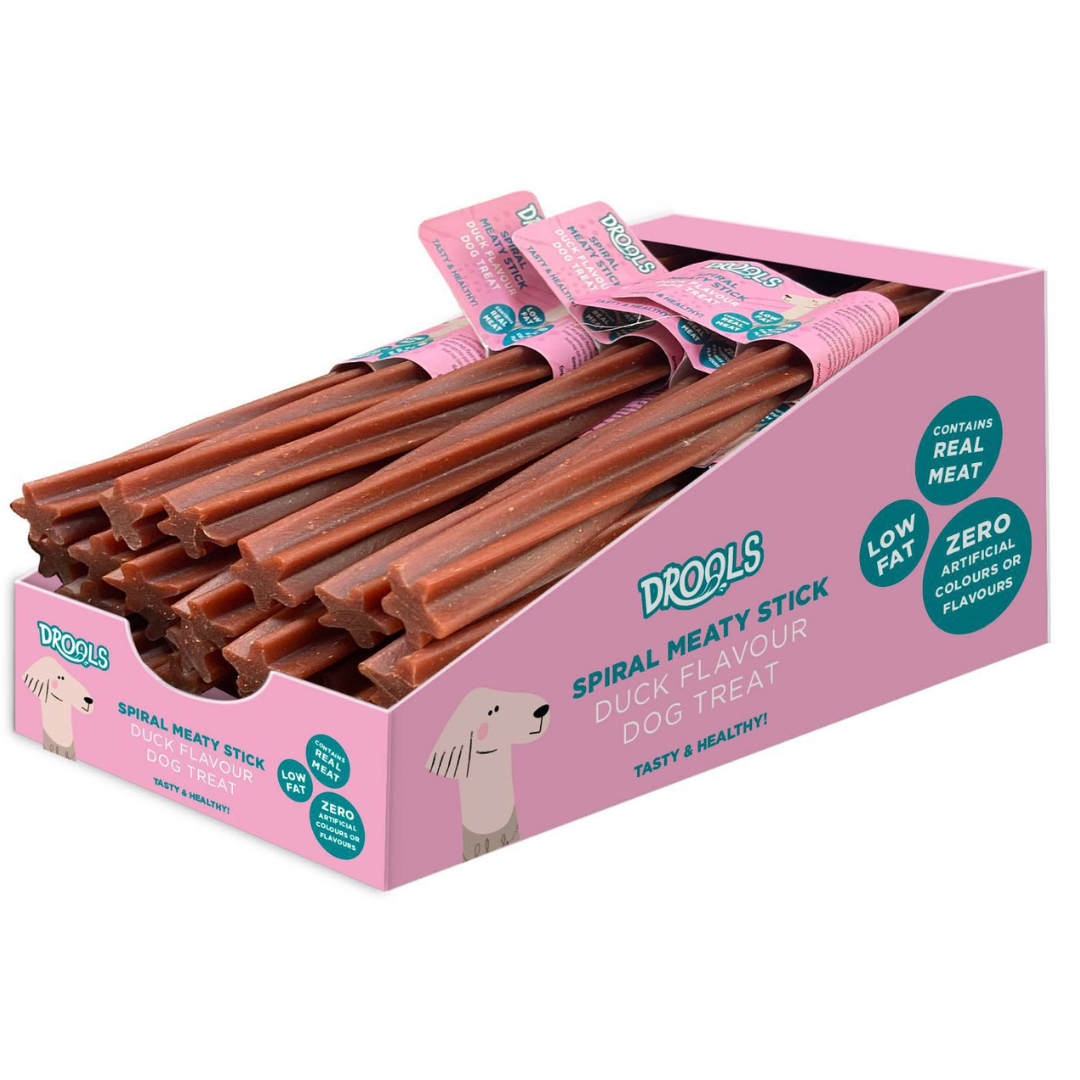 Drools Spiral Meaty Stick Duck Flavour Treat 90g (DR9232)