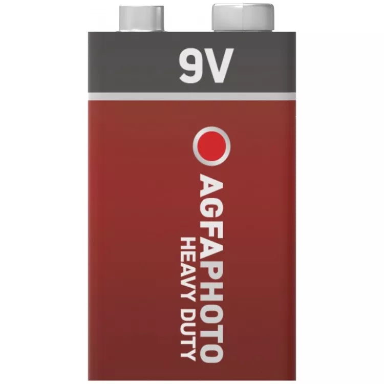 AgfaPhoto Heavy Duty Premium 9V Zinc Battery - Single