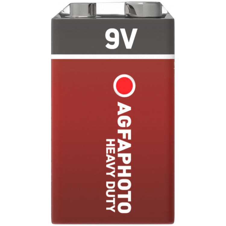 AgfaPhoto Heavy Duty Premium 9V Zinc Battery - Single