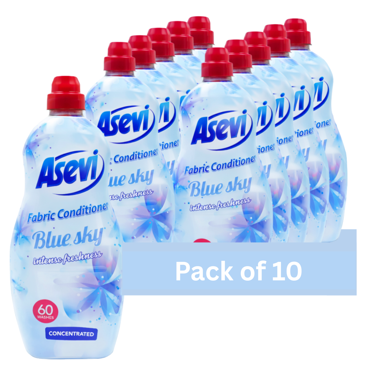 Asevi Blue Sky Fabric Conditioner 1380ml (60 Washes) | Pack of 10