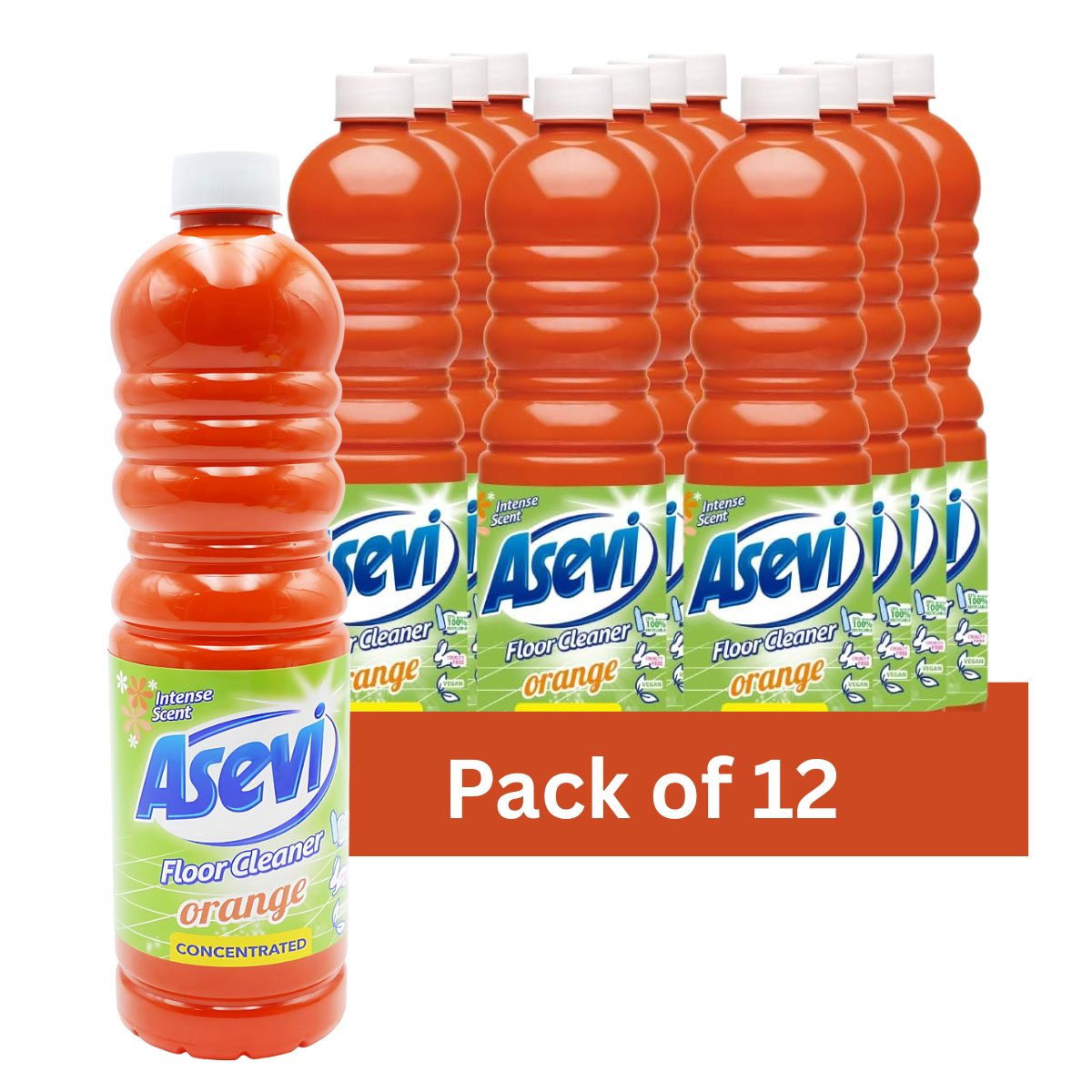 Asevi Orange Floor Cleaner 1 Litre | Pack of 12