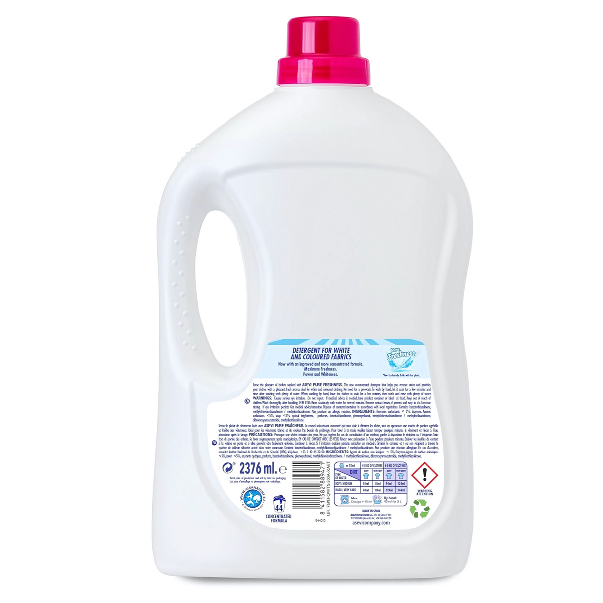 Asevi Pure Freshness Laundry Detergent 2376ml (44 Washes)