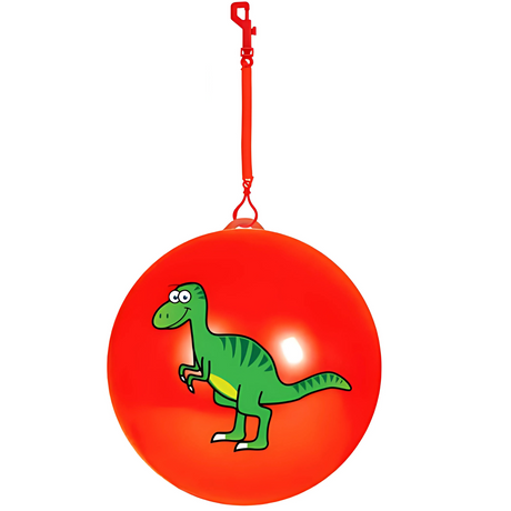 Assorted Dinosaur PVC Football Keychains 90g