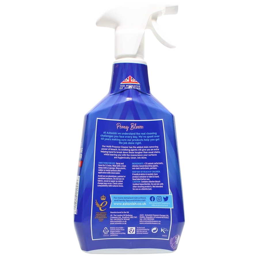 Astonish Multipurpose Cleaner with Bleach Trigger 750ml