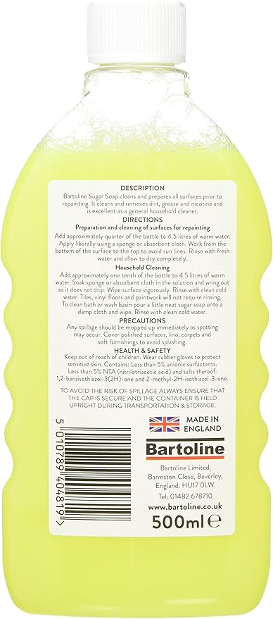 Bartoline Concentrated Sugar Soap Liquid 500ml