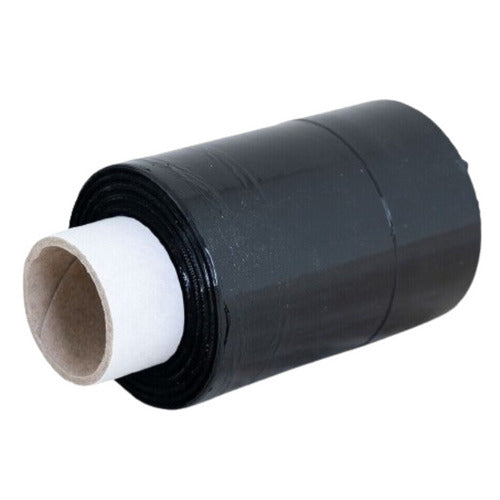 Black Mini Handy Wrap Stretch Film - 100mm x 150m, 17 Microns