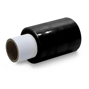 Black Mini Handy Wrap Stretch Film - 100mm x 150m, 17 Microns