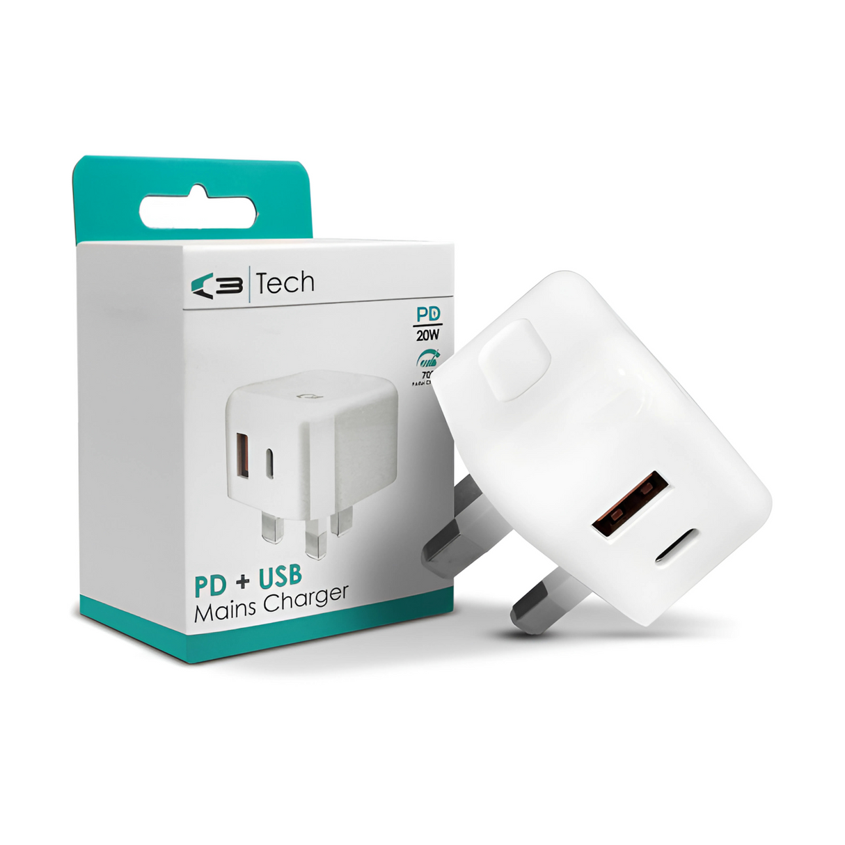 C3 Tech Power Delivery & USB Mains Charger (11253)