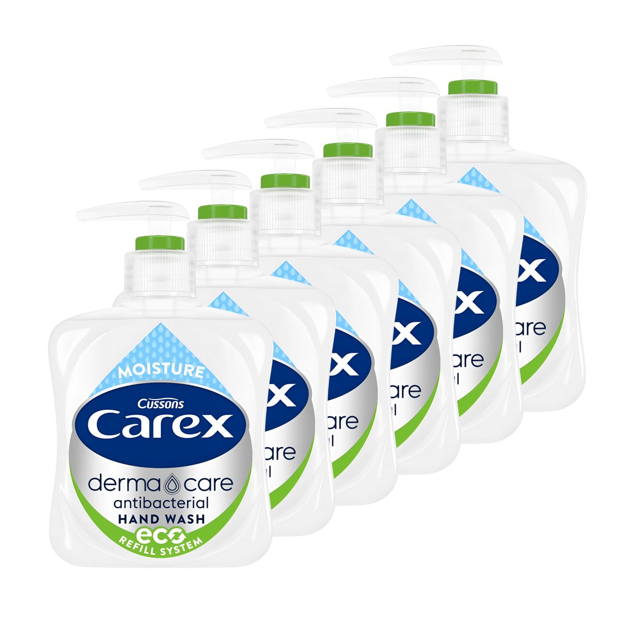 Carex Moisture Plus Antibacterial Hand Wash 250ml | Pack of 6