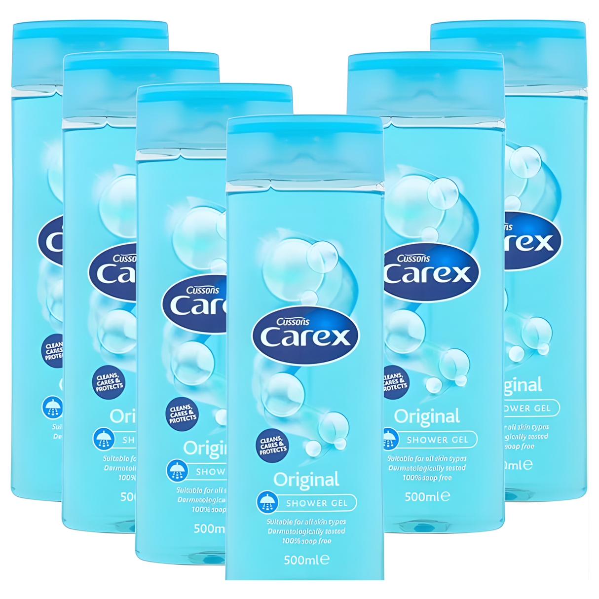 Carex Original Shower Gel 500ml | Pack of 6