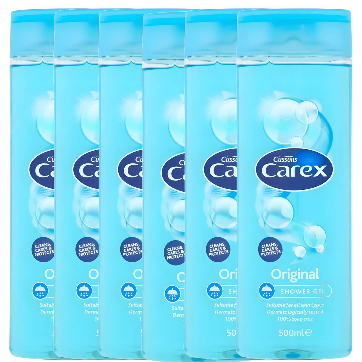 Carex Original Shower Gel 500ml | Pack of 6