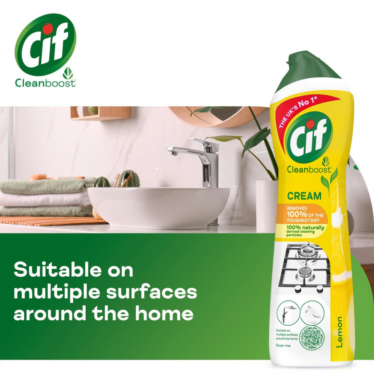 Cif Lemon Cream Cleaner 500ml