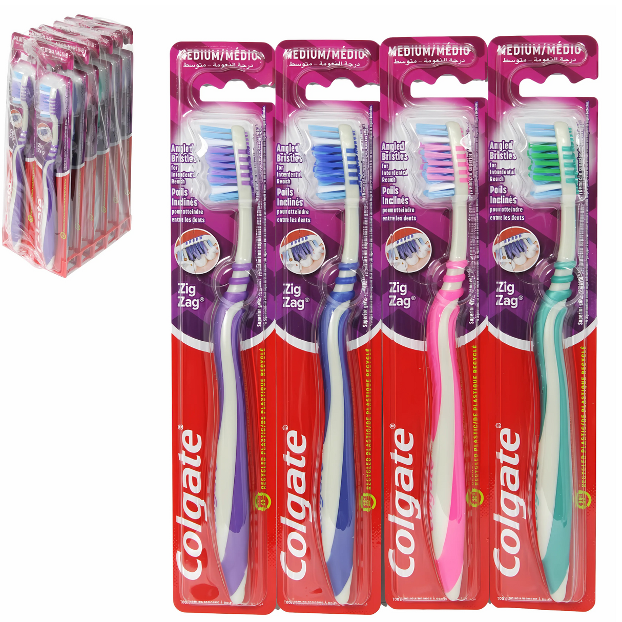 Colgate Zig Zag Medium Toothbrush | Pack of 12