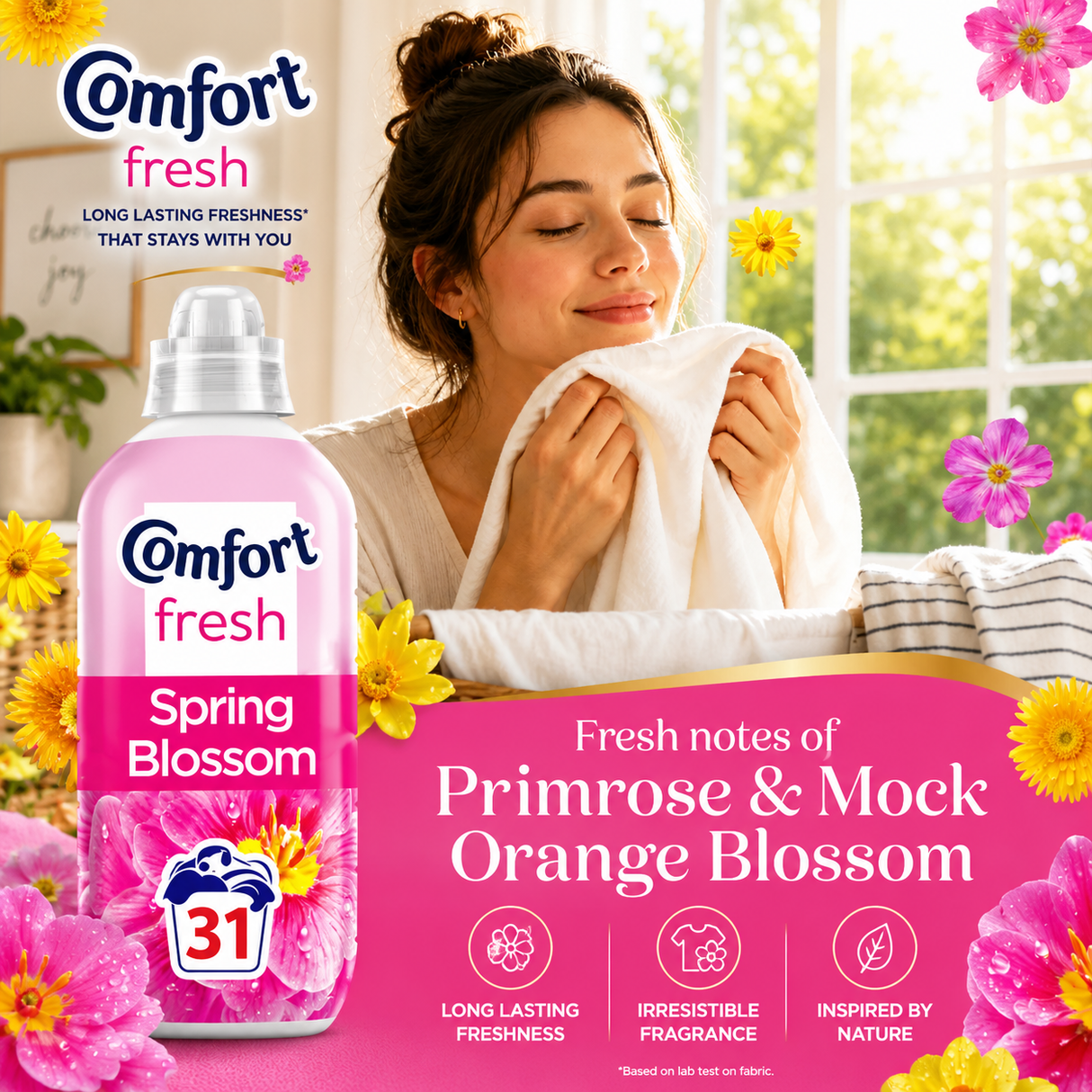 Comfort Fabric Conditioner Spring Blossom 930ml 33 Washes