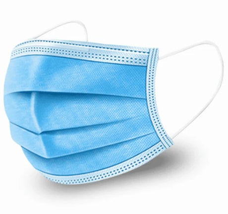 Disposable 3 Ply Face Masks - Pack of 50