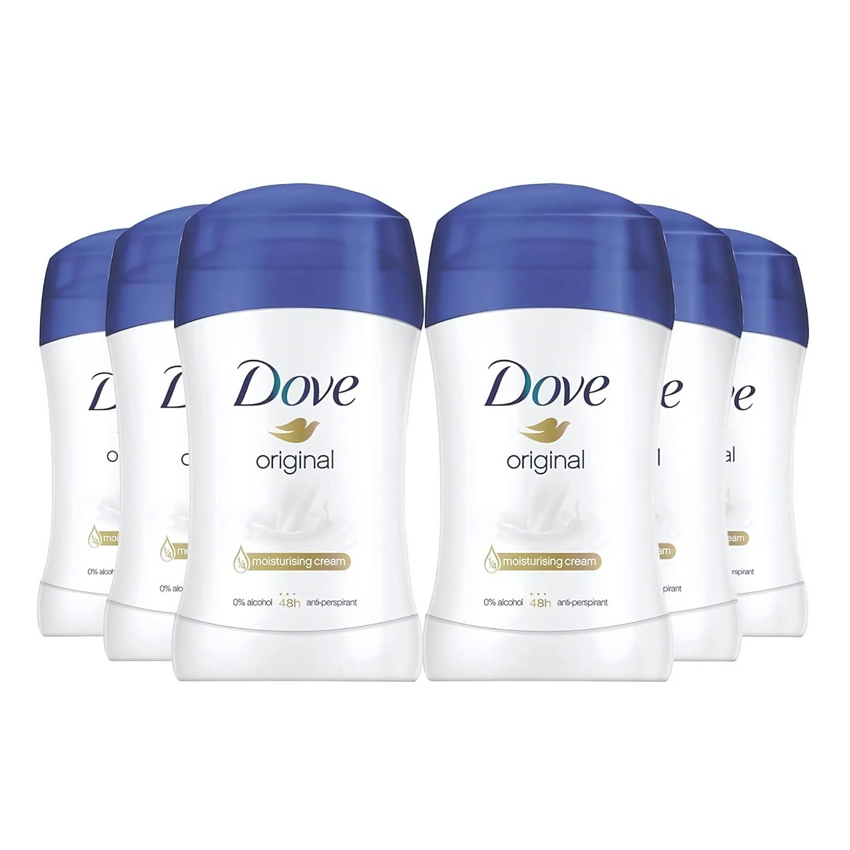 Dove Original Anti-Perspirant Deodorant Stick 40ml | Pack of 6