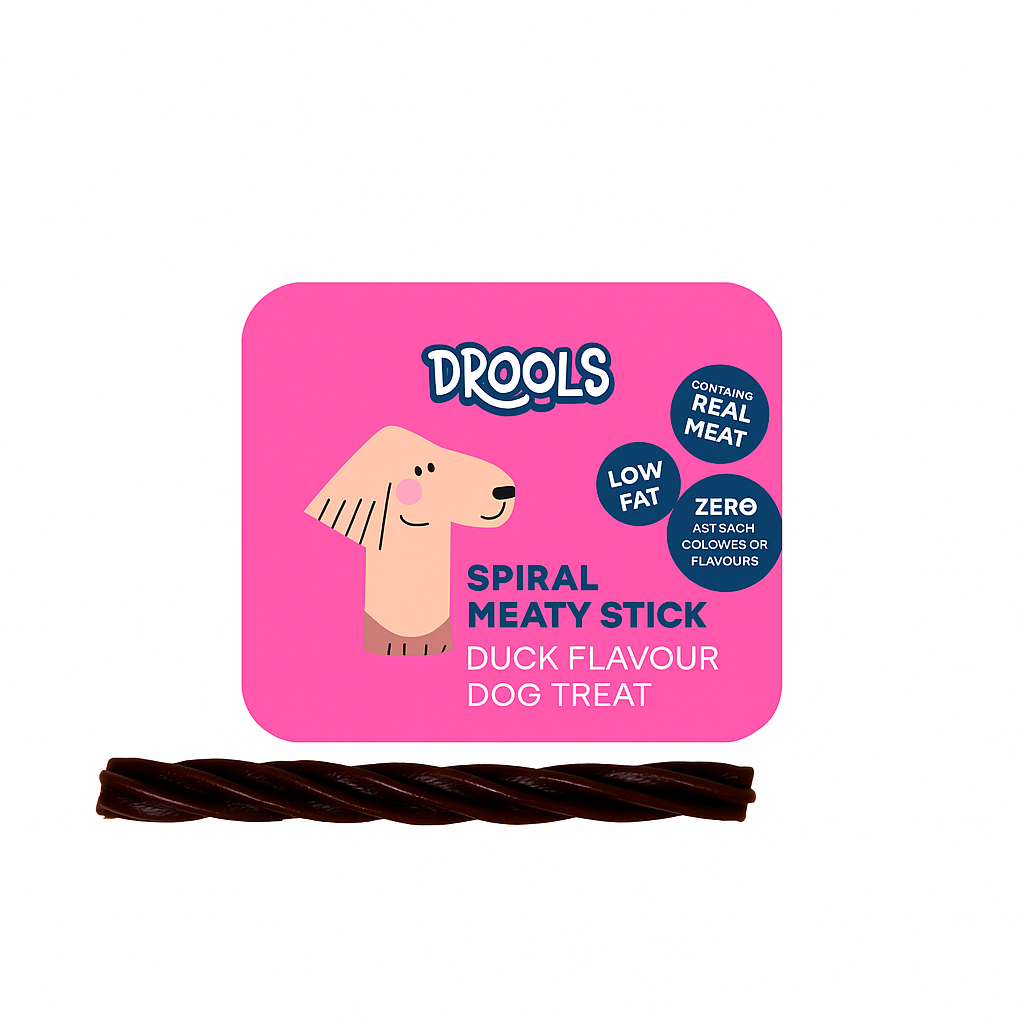 Drools Spiral Meaty Stick Duck Flavour Treat 90g (DR9232)