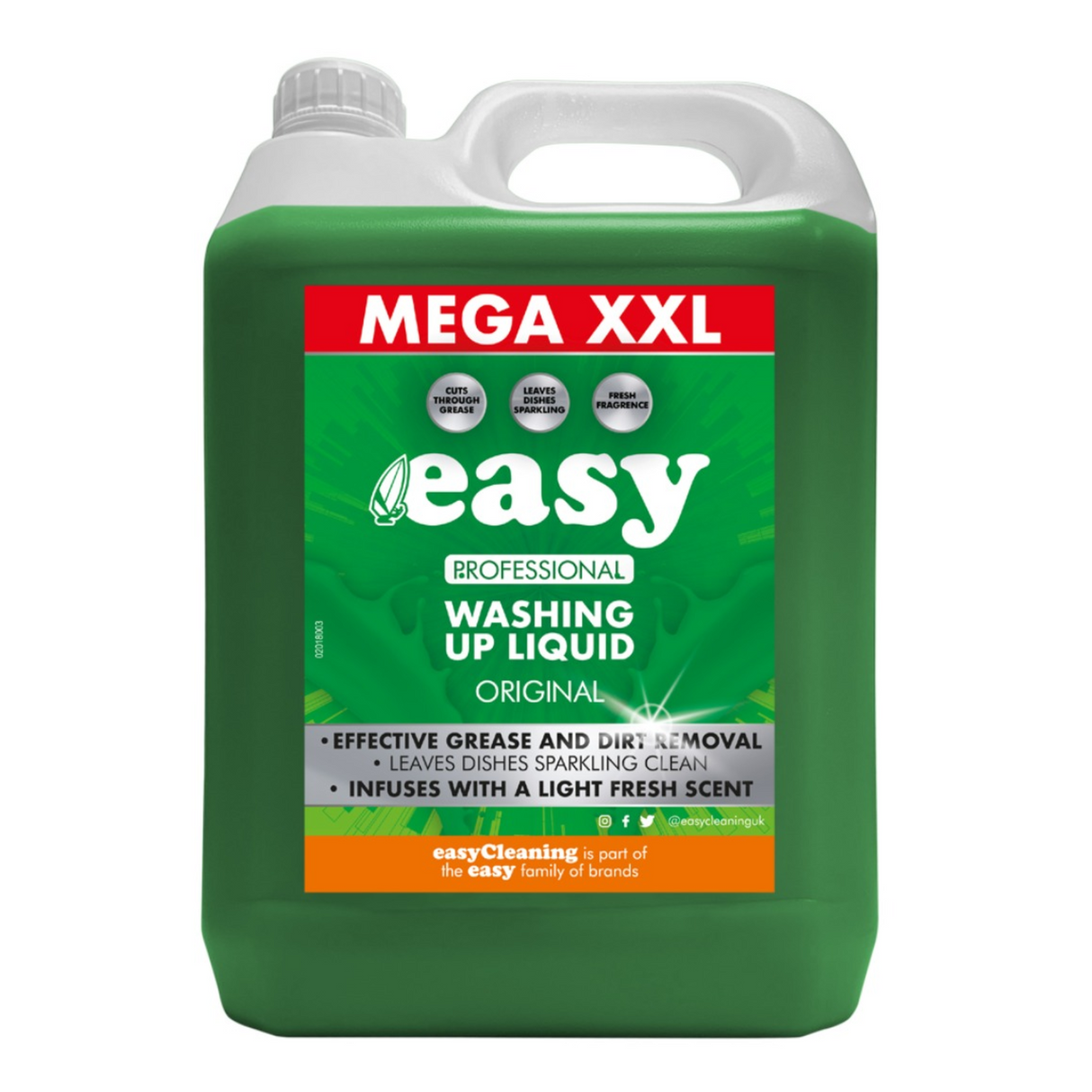 Easy Washing Up Liquid Original 5 Ltr