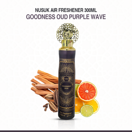 Nusuk Goodness Oud Purple Wave Air Freshener 300ml - Fragrance Room