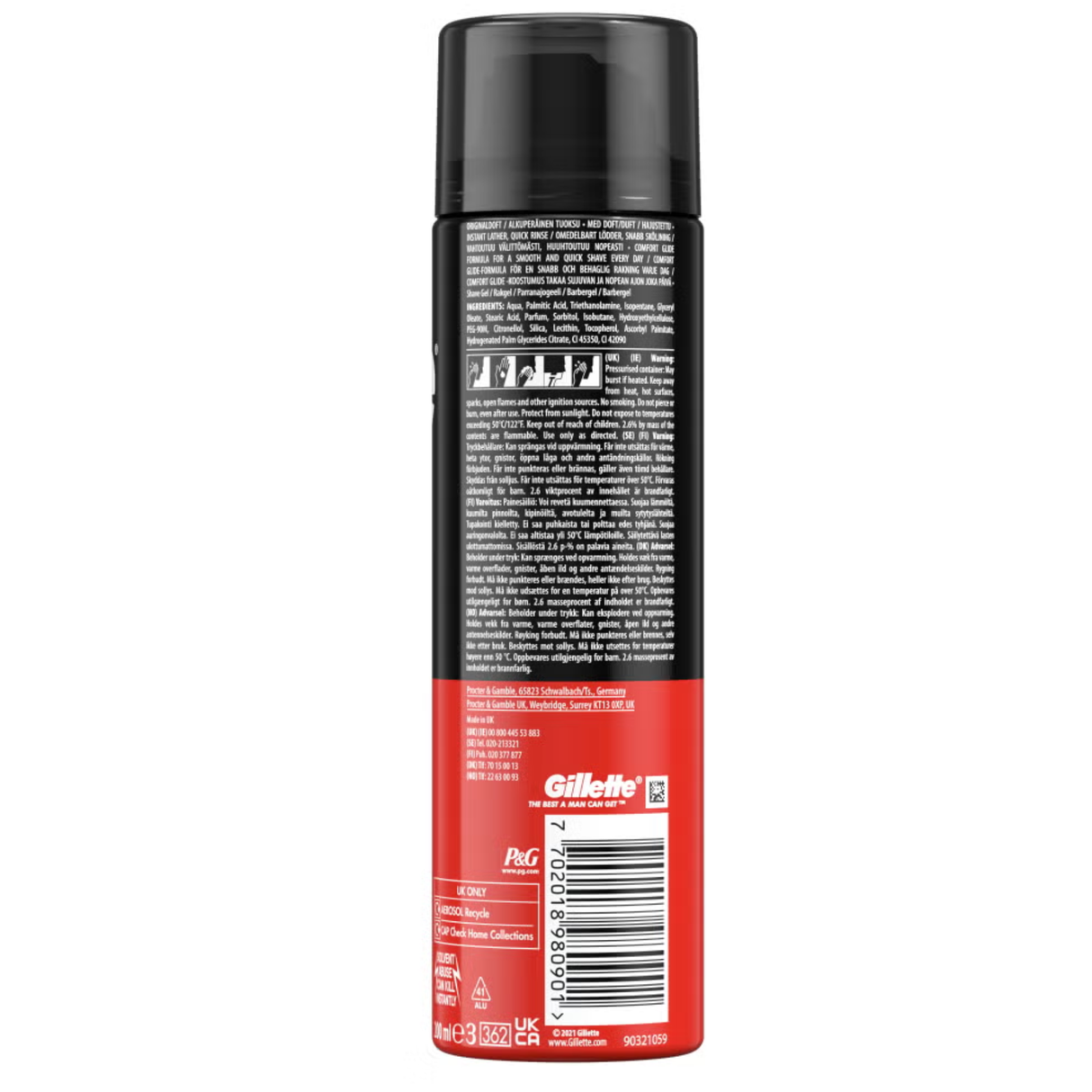 Gillette Regular Classic Shaving Gel 200ml | Pack of 6