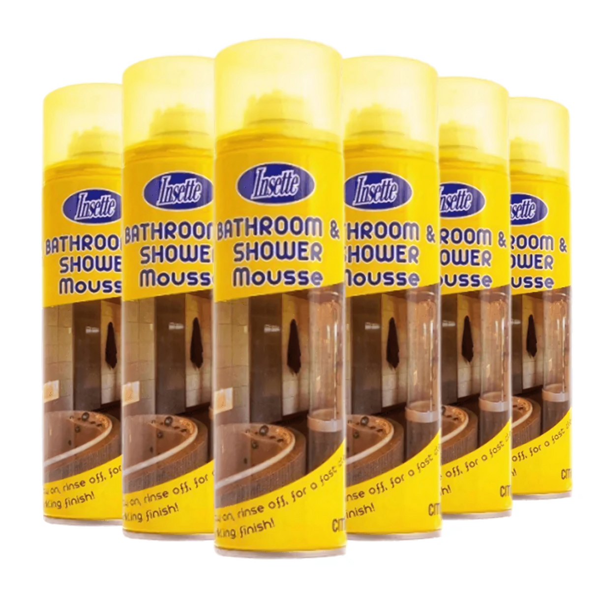 Insette Bathroom & Shower Mousse 500ml - Pack of 6