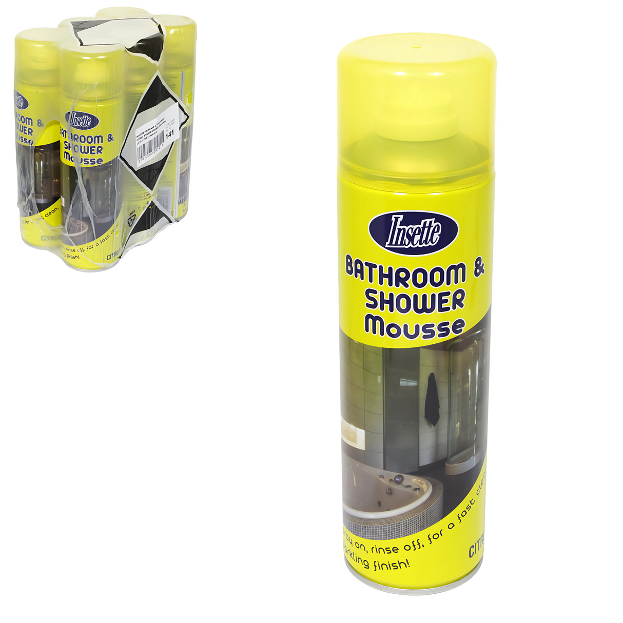 Insette Bathroom & Shower Mousse 500ml - Pack of 6