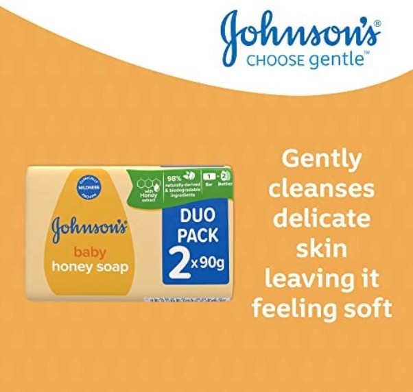 Johnson's Baby Honey Soap Bar 90g Twin Pack