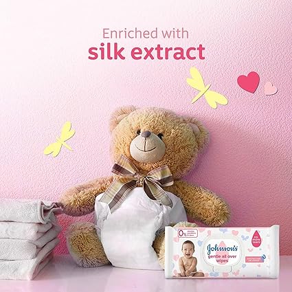 Johnson's Gentle All Over Baby Wipes 72s