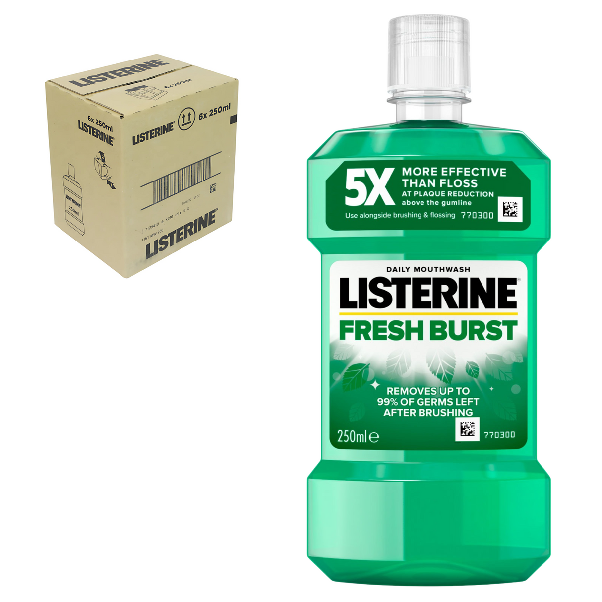 Listerine Fresh Burst Mouthwash 250ml
