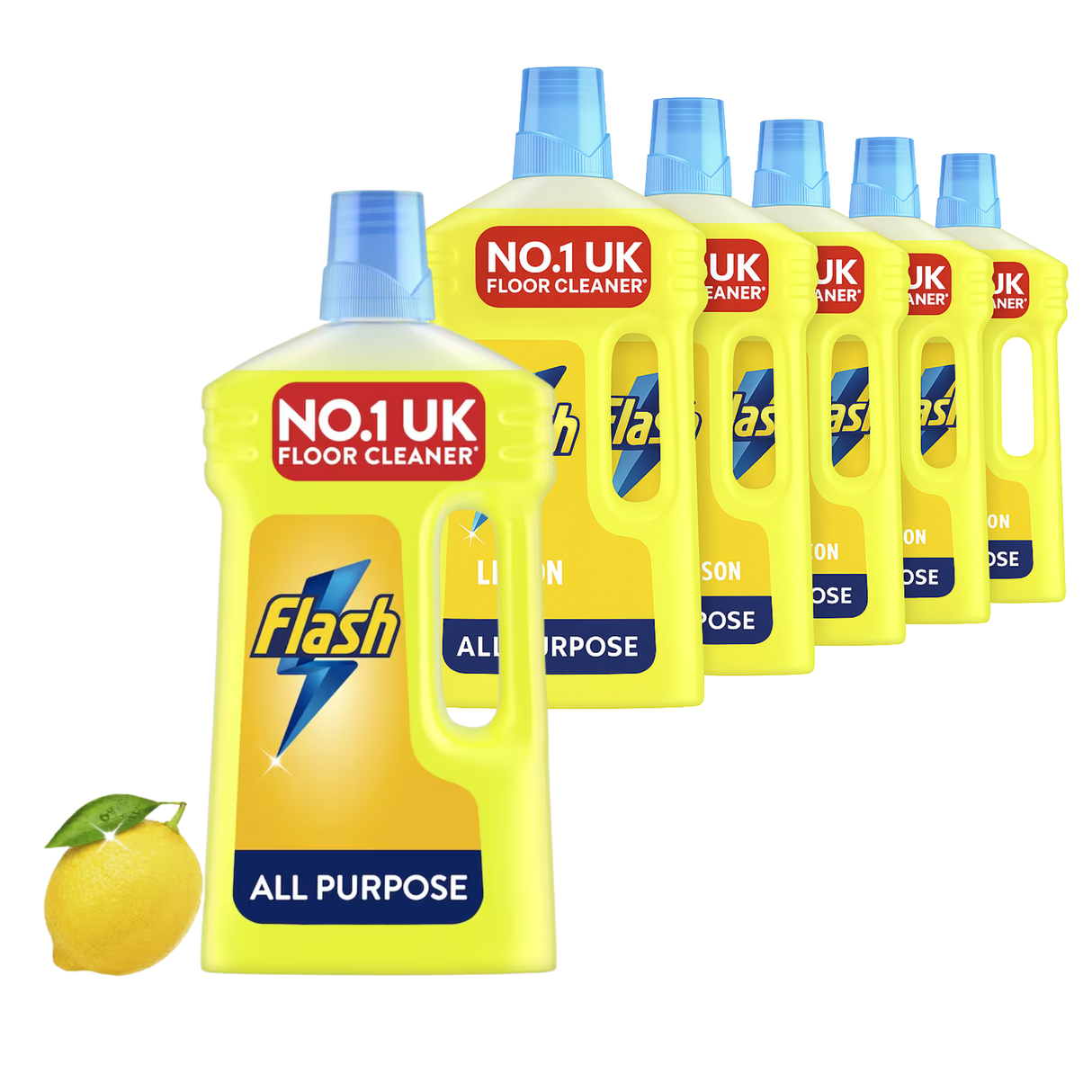 Flash All Purpose Lemon Cleaner 1000ml | Pack of 6