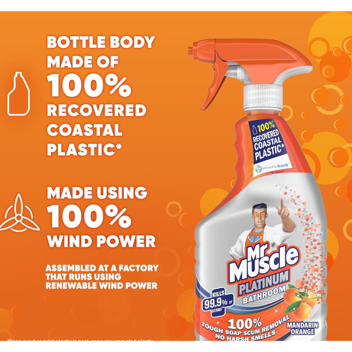 Mr Muscle Platinum Bathroom Cleaning Spray 500ml
