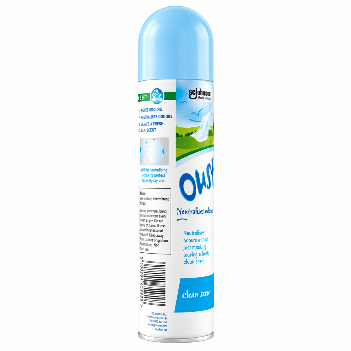 Oust Odour Eliminator Clean Scent Air Freshener 300ml