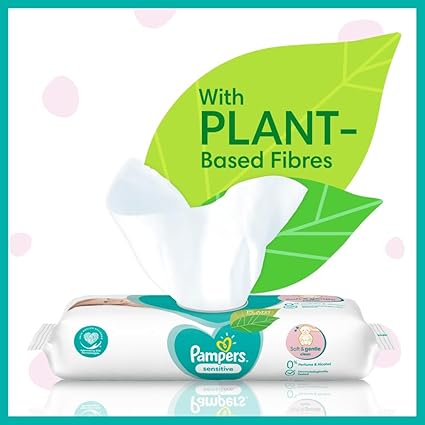 Pampers Sensitive Baby Wipes 52s