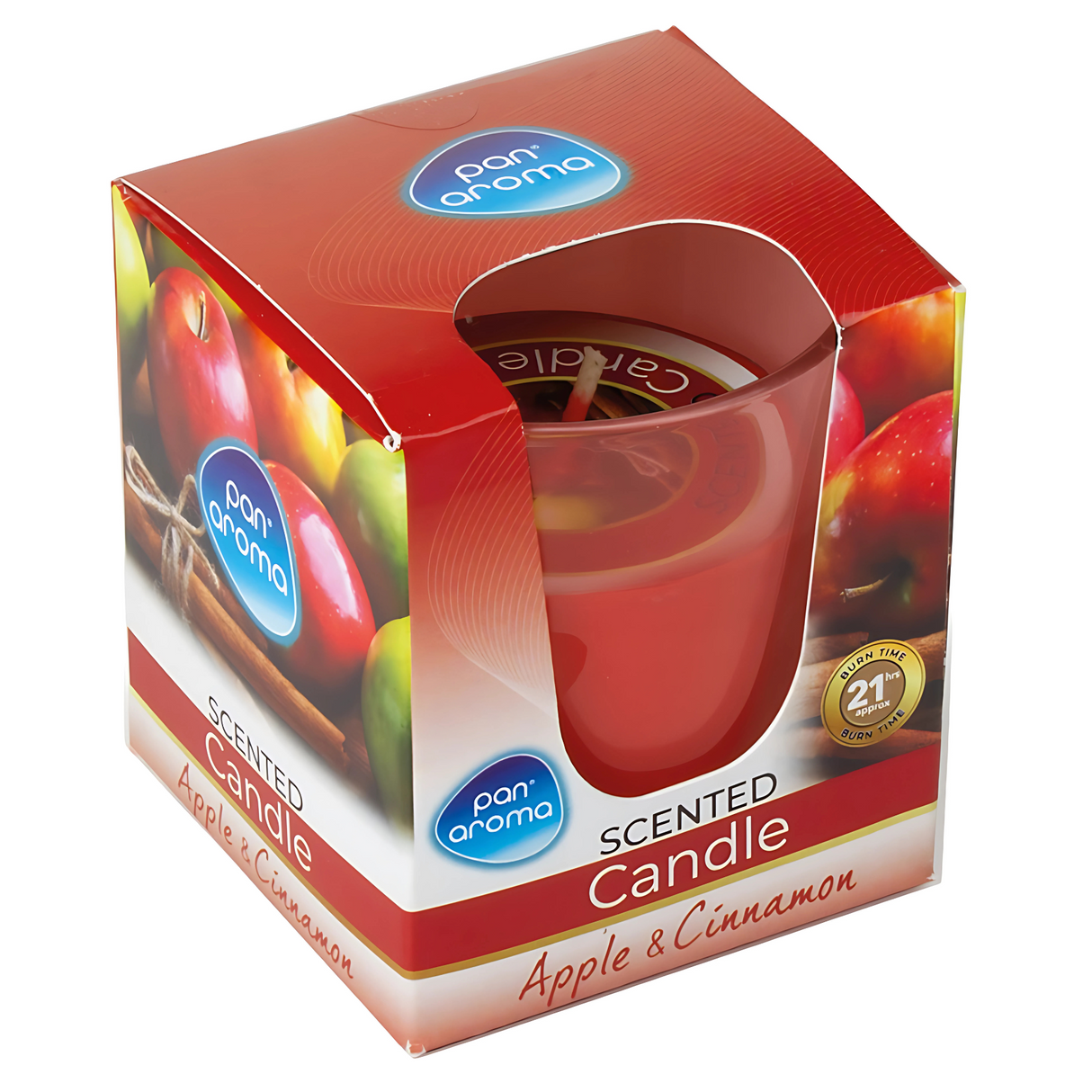 Pan Aroma Glass Candle Apple & Cinnamon 85g