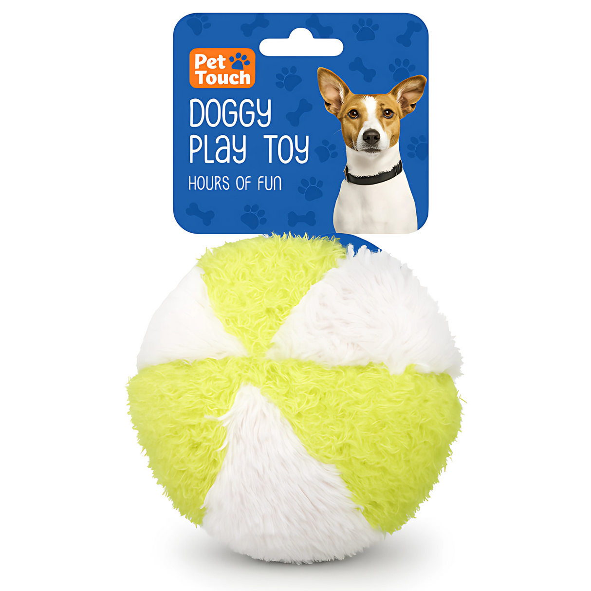 Pet Touch Plush Doggy Play Toy with Squeak – Assorted (HT6739)