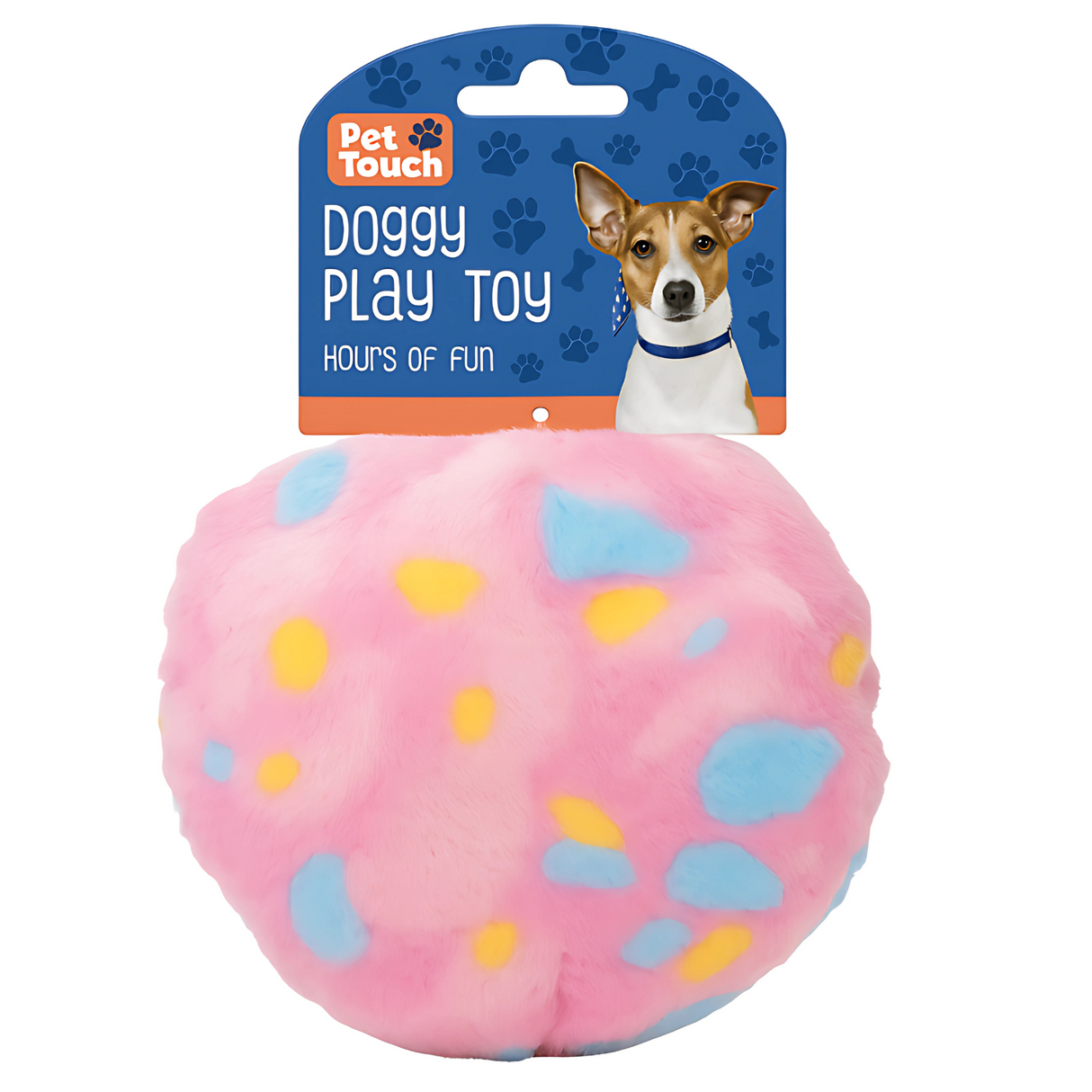 Pet Touch Plush Doggy Play Toy with Squeak – Assorted (HT6739)