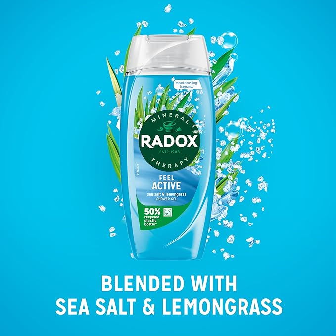 Radox Feel Active Sea Salt & Lemongrass Shower Gel 225ml