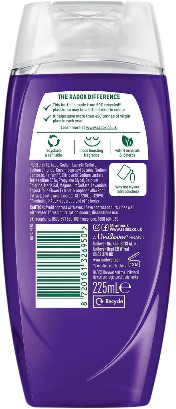 Radox Feel Relaxed Lavender & Waterlily Shower Gel 225ml