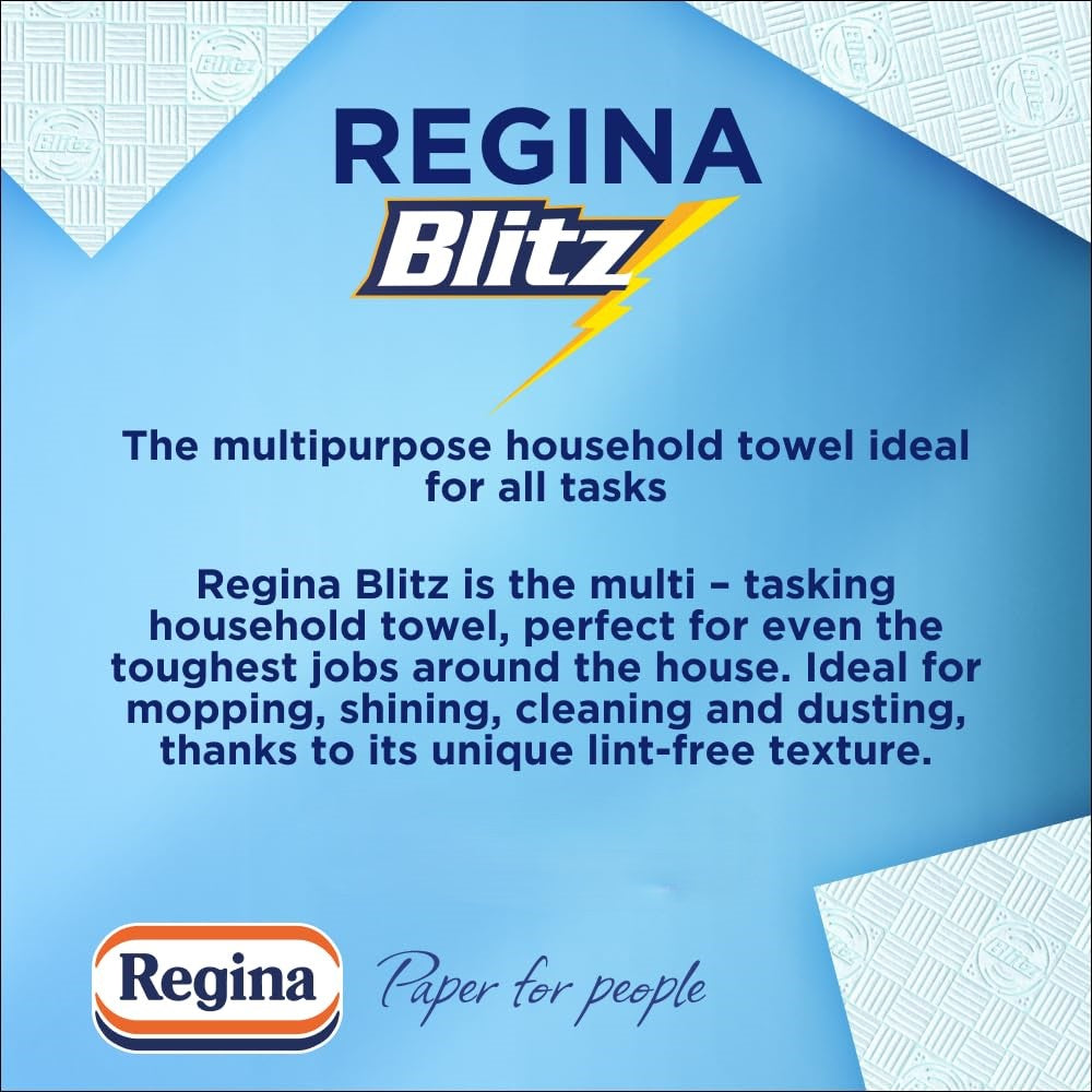 Regina Blitz Kitchen Towel 3ply - Pack of 12 Rolls