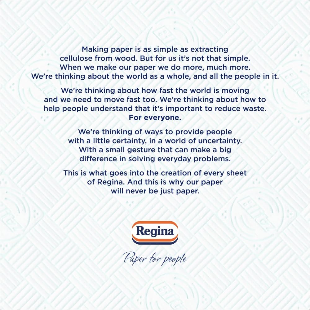 Regina Blitz Household Towel 3ply Kitchen Roll | Pack of 8 Rolls