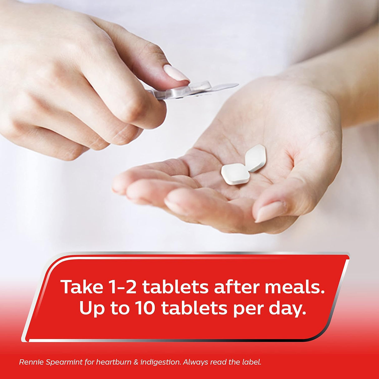 Rennie Spearmint Heartburn & Indigestion Chewable Tablets 24s