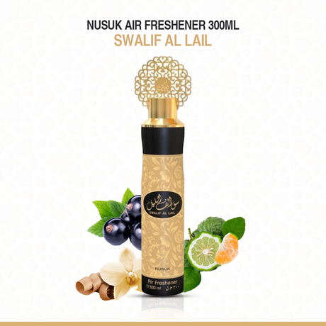 Nusuk Swalif Al Lail Air Freshener 300ml Aroma Fragrance